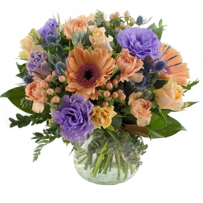 Tangerine Pastels Bouquet The Flower Company