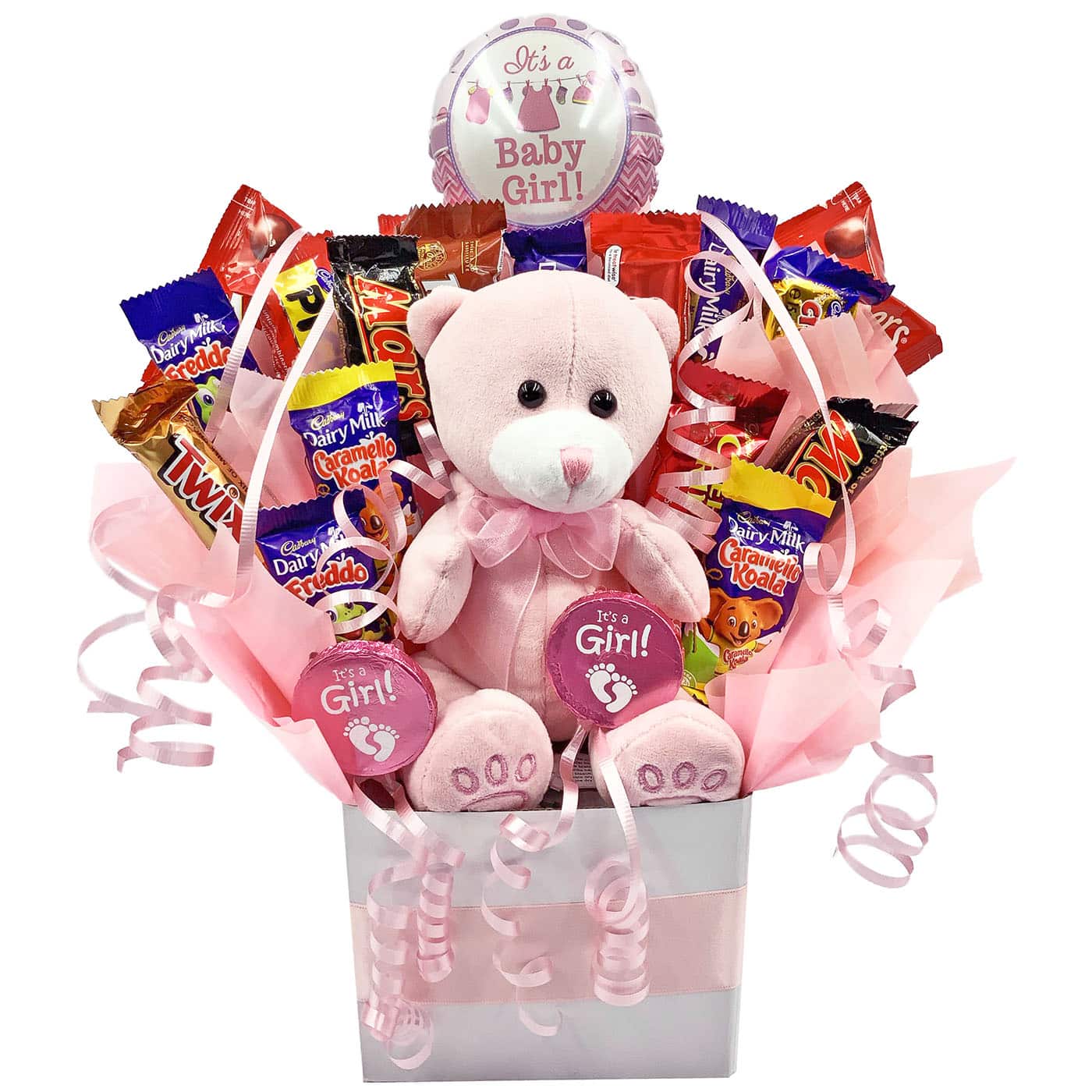 Ultimate Baby Girl Chocolate Bouquet The Flower Company